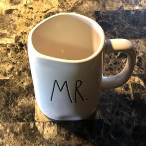 RAE DUNN || White Ceramic 'MR.' Mug